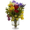 New Nearly Natural 16” Spring Floral Arrangement