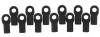 New Rpm R/C Products Short Rods Ends - Black
