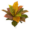 New Nearly Natural 17” Garden Croton Artificial Plant Real Touch Set Of 6