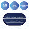 BlueWave Products WINTER COVERS WC522 Leaf Net For 12' x 24' Oval Pool