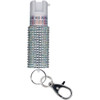 Sabre Jeweled Pepper Spray with Snap Clip Silver