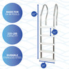 Bluewave Stainless Steel Reverse Bend In-Pool Ladder For Above Ground Pools