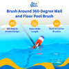 Bluewave Brush Around 360-Degree Wall And Floor Swimming Pool Cleaning Brush