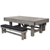 Bluewave Logan 7-Ft 3-In-1 Pool Table W/Benches
