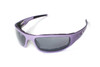 Icicles Baby Bagger Transition Grey Lens Sunglasses with Purple Flame Frame