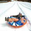 Wow POW! 1-2 Rider Durable Cold-Resistant PVC Inflatable Snow Tube