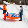 Wow POW! 1-2 Rider Durable Cold-Resistant PVC Inflatable Snow Tube
