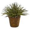 New Nearly Natural 13” Aloe Artificial Plant In Basket
