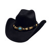 NEW Bullhide Hats 0581Bl Run A Muck Collection Fortune Large Black Cowboy Hat