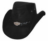 NEW Bullhide Hats 4031Bl King Of The Road Medium Black Cowboy Hat