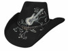 NEW Bullhide Hats 0552Bl Rock 'N' Roll Legend Large Black Cowboy Hat