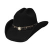 NEW Bullhide Hats 0456Bl Gunfighters Collection Colt 45 Small Black Cowboy Hat