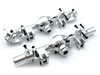 HRP Racers Edge Silver Aluminum Axle Housing Set Front And Rear For Cen F450
