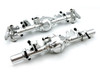 HRP Racers Edge Silver Aluminum Axle Housing Set Front And Rear For Cen F450