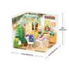 HRP Robotime Blooming Tea Garden Diy Plastic Miniature House