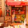 HRP Robotime Rolife Corner Bookstore Diy Miniature House Kit