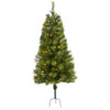 New Nearly Natural 18” Cypress Cone Artificial Tree In Decorative Planter