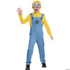 Bob Minions Costume for Kids, Official Minion Jumpsuit Outfit with Goggles and