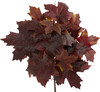 New Nearly Natural 18” Autumn Maple Leaf Artificial Flower Set Of 2 In Burgundy