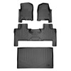 Smartliner Floor Mats And Cargo Behind 3Rd Row Set Fits 2007-10 Expedition El
