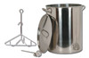 New King Kooker Stainless Steel Turkey Fry Pot 30 Qt. Stainless Steel Turkey Pot