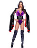 Roma Costume Womens 4Pc Evil Queen Costume Large Size In Black/Purple