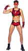 Roma Costume Mens 4Pc Thunderbolt Hero Costume X-Large Size In Red/Gold