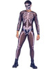 Roma Costume Mens 1Pc Sexy Skeleton Bodysuit Costume Large Size In Black/White