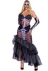 Roma Costume Womens 3Pc Dark Mermaid Costume Large Size In Black/White