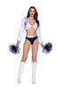 Roma Costume Womens 4Pc Las Vegas Cheerleader Costume Small Size In White