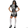 Underwraps Women's Sexy Skeleton Costume Dress-Boneyard, Black and White, Small