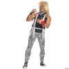 Underwraps Men's 80's Rocker, Zebra/Black, One Size Costume