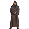 Underwraps Men's Deluxe Monk Robe, Brown, One Size