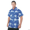 UNDERWRAPS Men's Men's Hawaiian Shirt - Blue XL