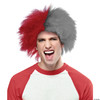 Morris Costumes Sports Fun Wig Red Grey - One Size Fits Most