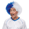 Mario Blue and Opaque White Sports Wig - One Size Fits Most