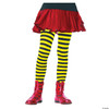 Leg Avenue's Children's Striped Tights, Black/Yellow, Medium