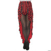 UNDERWRAPS Women's Steampunk Costume Skirt - Red & Black, Small