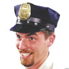 POLICE HAT BLACK 1 SIZE Costume - One Size Fits Most