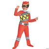 Disguise Red Ranger Dino Charge Toddler Classic Costume, Large (4-6)