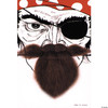Forum Novelties Black Pirate Beard for Adults