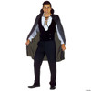 Underwraps Men's 38 Inch Taffeta Cape, Black, One Size Costume - One Size Fits