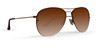 Epoch Emerson Rose Gold Frame Polarized Brown Gradient Lens Sunglasses