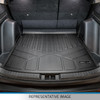 Smartliner Cargo Trunk Liner Floor Mat Behind 2Nd Row Black Fits 2018-22 Expedition/Navigator (No Max Or L Models)