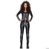 Leg Avenue Women's X-Ray Skeleton Catsuit Costume, Black/White, Small
