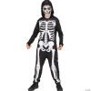 Boys Skele Jumpsuit Child Halloween Costume size Small 4-6