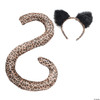 UNDERWRAPS Adult Costume Animal Tail & Ears Set - Leopard - One Size Fits Most