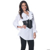 Underwraps Women's Pirate Laced Front Blouse, White, Small