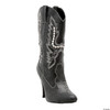 Ellie Shoes Women's 418-COWGIRL 4" Heel Ankle High Black Boot 8 B(M) US