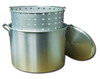 New King Kooker 32-Quart Aluminum Boiling Pot With Punched Basket